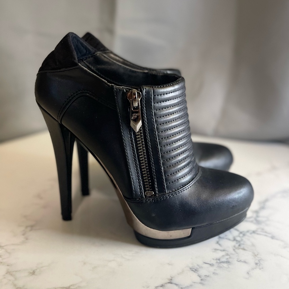 Fergie high heel booties Size 7 in Black
